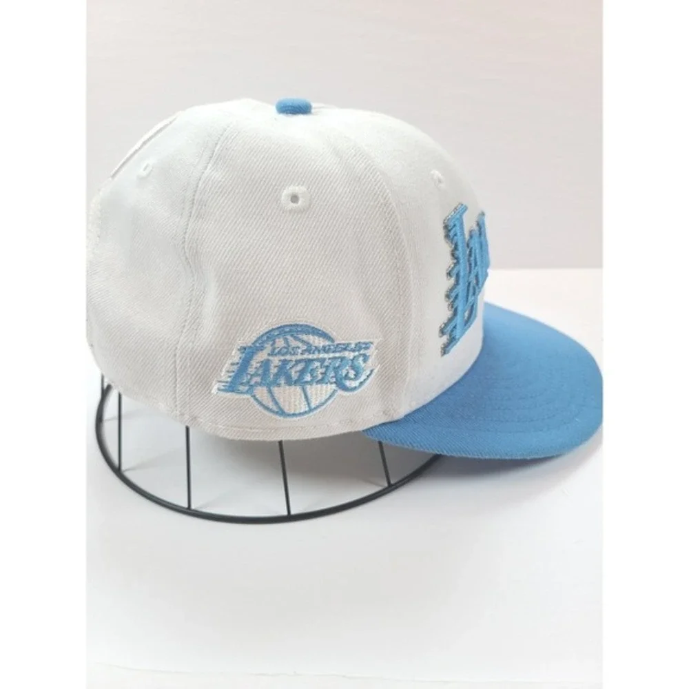 New Era Youth Los Angeles Lakers NBA 9FIFTY‎ Snapback Hat Light Gray Blue